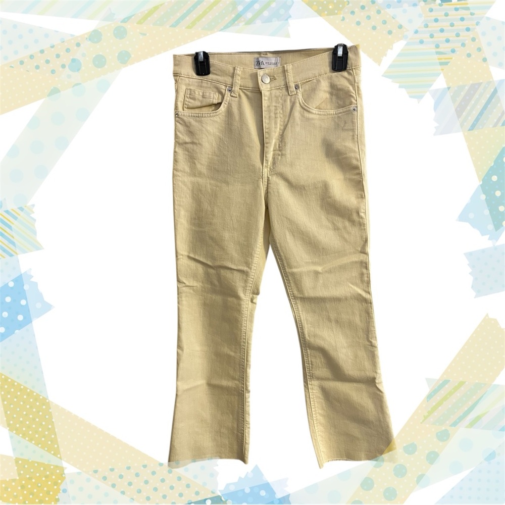 Zara Cream Denim Pants